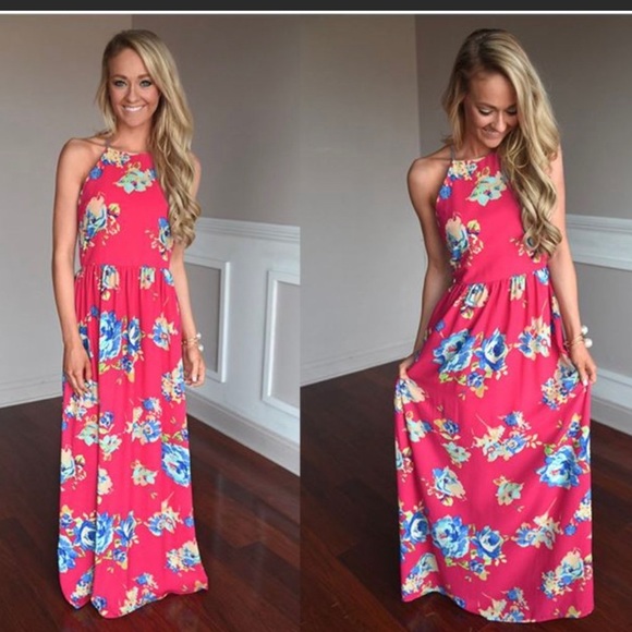 Maxi floral dress - Picture 2 of 4